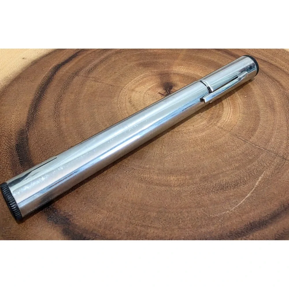 Vintage Style Scope 10x Telescope 50x Microscope Pocket Tool Chrome Silver